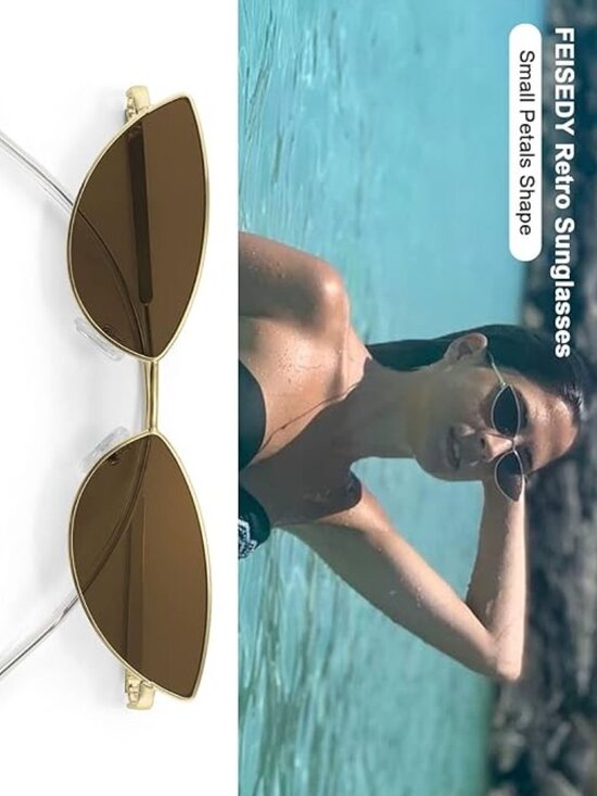 Retro Small Petals Shape Sunglasses